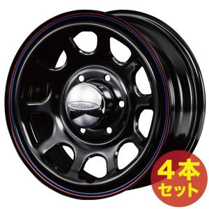 ハイエース 200系 ホイールセット DAYTONA-RS NEO ブラック 16インチ×6.5J＋38 6穴 Roadster ロードスター デイトナ パーツ カスタム