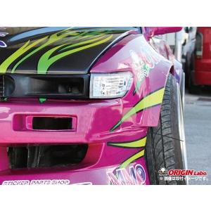 S13 シルビア 全年式 ツインダクト +75mm フロントフェンダー 左右