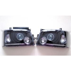 200系 ハイエース 1型 2型 ヘッドライト インナーブラック クリスタル