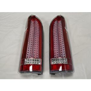 【海外配送可】【送料無料】 ハイエース 200系 テールライト 縦ライン 黒 LED テールランプ アクセサリー