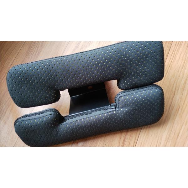 NV350 キャラバン E26 PVC レザー アームレスト 黒黄タイプ 左右 セット