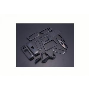 インテリアパネル アルファード ヴェルファイア 30系 3Ｄ 立体 内装 パネル 黒木目 12ピース｜partsshop