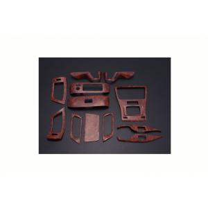 インテリアパネル アルファード ヴェルファイア 30系 3Ｄ 立体 内装 パネル 茶木目 12ピース｜partsshop