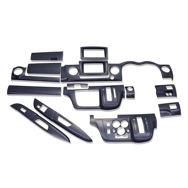 インテリアパネル キャラバン NV350 E26 標準 前期 後期 ピアノブラック 15ピース