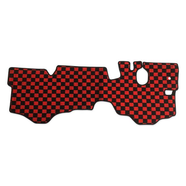 マツダ タイタン タイタン ダッシュ 標準 フロアマット フロント レッドブラック 黒赤 トラック ...