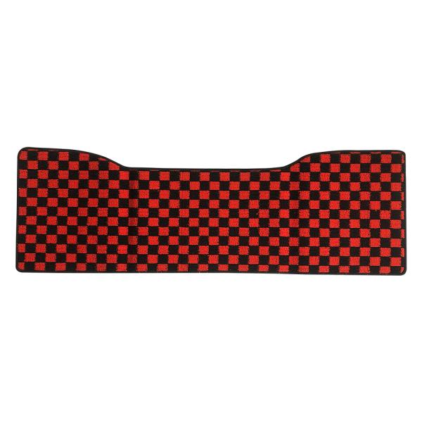 マツダ タイタン タイタン ダッシュ 標準 ダブルキャブ フロアマット リア レッドチェック 黒赤 ...