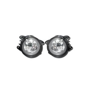 フォグランプ ジムニー JB23 キャラバン NV350 E26 ホワイト LED ファイバー イカリング付き フロント 左右｜partsshop