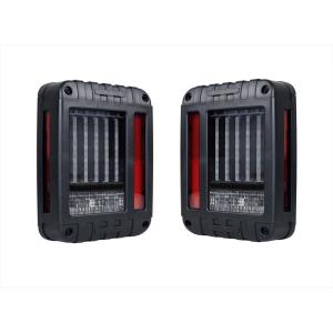 テールランプ ライト ジープ JEEP JK ラングラー バーチカル LED アクリル ブラック｜partsshop