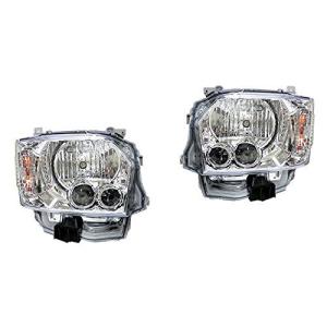 LEDヘッドライト ハイエース200系 4型 5型 オプションタイプ クリア ハロゲン車 左右セット｜partsshop