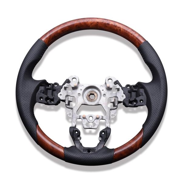 ステアリング アクセラ デミオ CX-3 DK系 CX-5 KE系 マツダ ガングリップ 茶木目