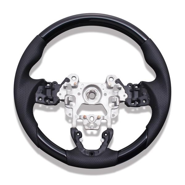 ステアリング アクセラ デミオ CX-3 DK系 CX-5 KE系 マツダ ガングリップ ピアノブラ...