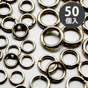 シルバーハンドメイド専用12ロ50 サージカル ステンレス製丸カンシルバー【サイズ13種類】【50個売り
