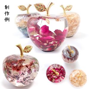 (予約販売) ガラスのリンゴ(空) ハーバリウ...の詳細画像3