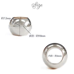 ステンレス製ビーズ 約10mm 1個売り メタ...の詳細画像1