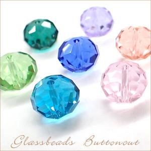 ボタンカット 10mm×13mm 1個売り ビーズ ガラスビーズ ハンドメイド