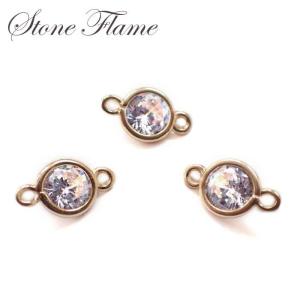 ストーンフレーム (44) ダイヤ 5色 1個 花 ビジュー チャーム