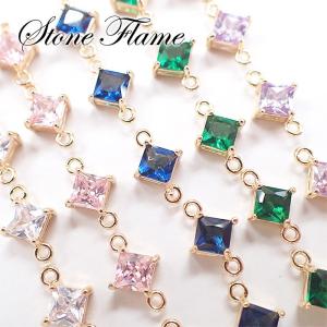 ストーンフレーム (70) センターダイヤ 全7色 マルカン付き 正方形