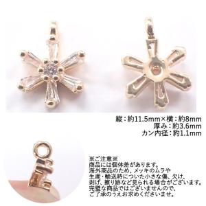 ストーンフレーム (50) 六花 1個 チャー...の詳細画像1