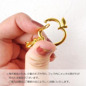 ポイント5倍★ (全6色)りんご型カラビナキー...の詳細画像5