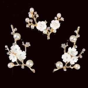 デコパーツ (76) シェル風さくらパーツ 10個売り 8色 桜 アクリル