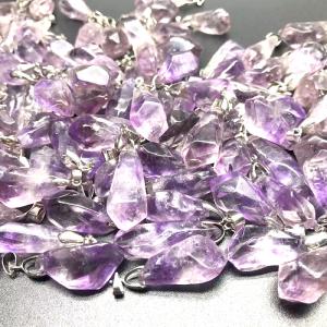 水晶 【1個売り】ペンダントトップ ドロップ 約10×12mm K14KGFワイヤー