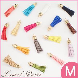 セミサークルタッセル (73) 1個 フラワープリント ハンドメイド パーツ