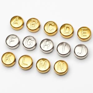 ステンレス製 アルファベットビーズ (19-b...の詳細画像2