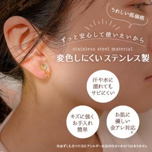 金属アレルギー対応 ステンレスイヤリング (1...の詳細画像4