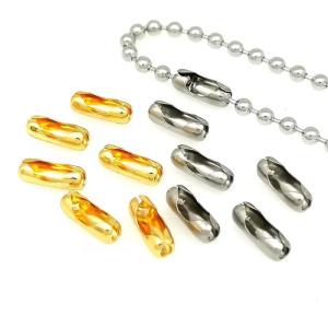 ボールチェーン コネクター ステンレス製 4個入 1.5mm 2mm 2.4mm 3.2mm