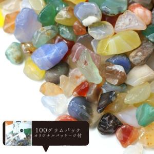 さざれ石 モスアゲート 苔メノウ めのう 瑪瑙 細石 100gパック