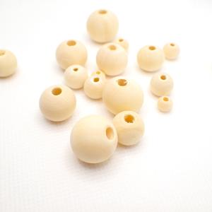 ウッドビーズ (50c) 丸玉 18mm 30個売り ビーズ パーツ 丸大ビーズ アクセサリーパーツ 国内発送｜partsworldjp