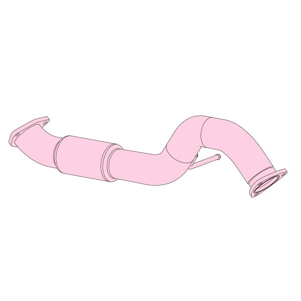 フジツボ FRONT PIPE フロントパイプ FK8 シビック タイプR K20C H29.9〜R...