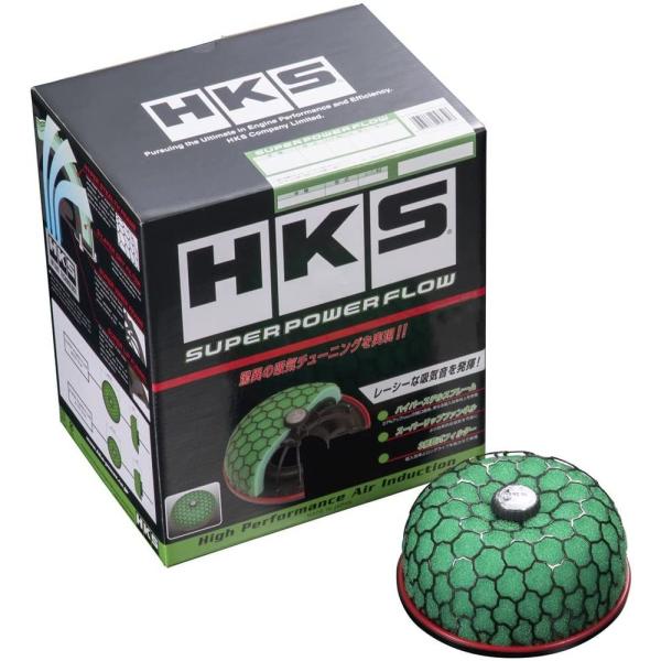 HKS スーパーパワーフロー Φ150-80 x 2/Green スカイラインGT-R BNR34 ...