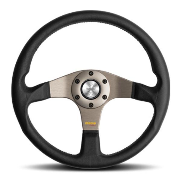 MOMO モモ ステアリング TUNER DARK GREY 350mm チューナー ダークグレイス...