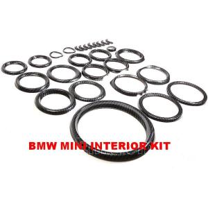 BMWミニ ブラックカーボンインテリアフルキットMINI　R50　R52　R53　ワン/クーパー/ク...