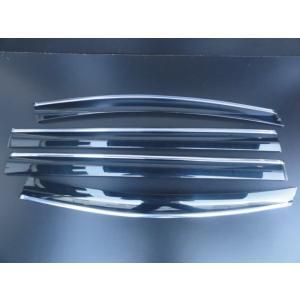 取り付け金具付き　ホンダ　オデッセイＲＣ１・２（2013年11月から）クロームメッキライン入りドアバイザー/サイドバイザー