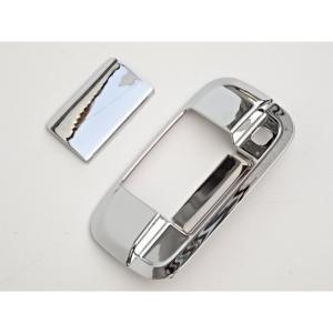 スズキ エブリイ DA17...他 リアゲート ドア ハンドルカバー カーボン調 スズキ（SUZUKI） クロームメッキ リアゲートドアハンドルカバー