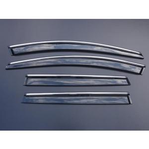 ボルボ XC60　ＸＣ６０用（2009年6月から） クロームメッキライン入りドアバイザー/サイドバイザー