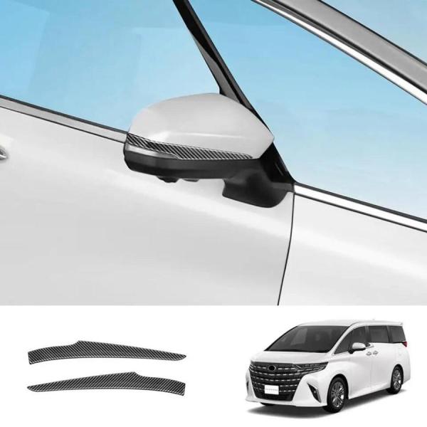 スポーティ全開♪ カーボン ルック ドアミラー ミラーガーニッシュ ヴォクシー 90 系 ZWR90...