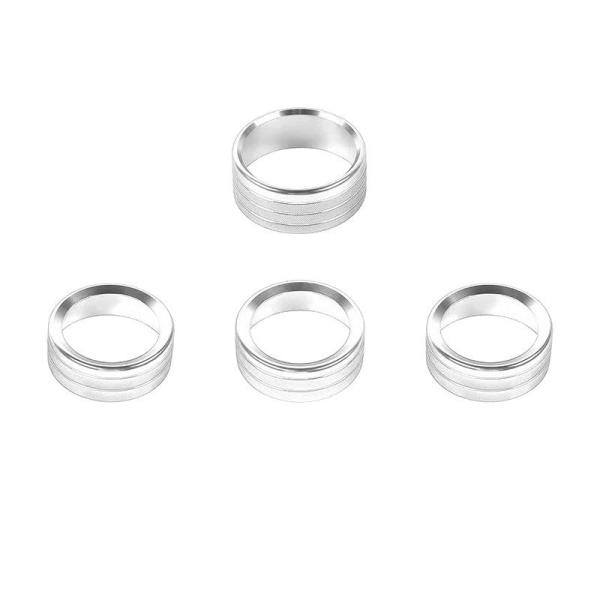 デザイン性UP♪ シルバー エアコン ダイヤル カバー ラングラー JL36S スポーツ ルビコン ...