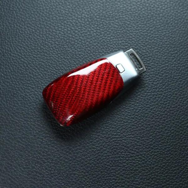 高品質♪ ベンツ リアル ドライ レッド カーボン キー カバー W222 C217 R217 S4...