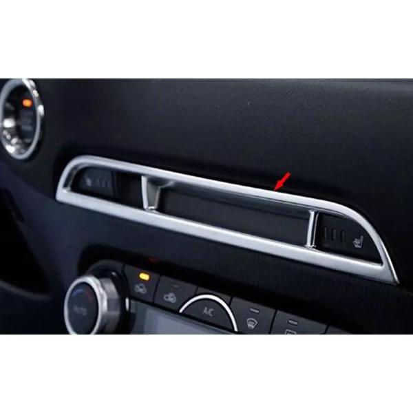 高品格♪ サテンシルバー センター スイッチ パネル カバー マツダ CX-5 KFEP KF2P ...