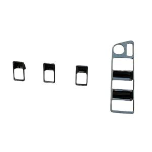 高グレード化♪ ピアノブラック ウインドウスイッチ パネル カバー ハリアーハイブリッド 80系 A...