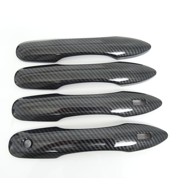 トヨタ　ヤリスクロス　10 系15 系　カーボンルック　ドアハンドル ドアノブ カバー パネル　ガー...