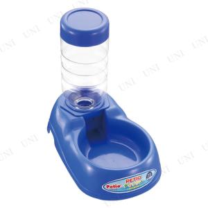 ペティオ (Petio) ディッシュ 給水器付 青 犬用品 餌やり 水やり用品 自動給水 犬猫用 耐熱温度約70度 耐冷温度約-40度