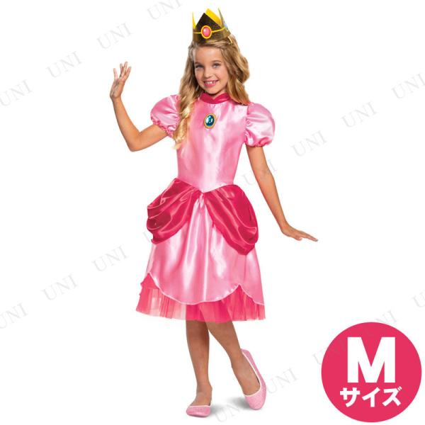 コスプレ 仮装 衣装 ハロウィン コスチューム ピーチ姫 クラシック 子供用 M(7-8)