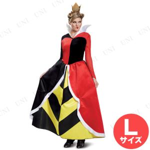 コスプレ 仮装 ハートの女王 デラックス 大人用 L Disguise 不思議の国のアリス コスチューム 仮装 コスプレ衣装 ディズニー 王冠付き 大きい襟