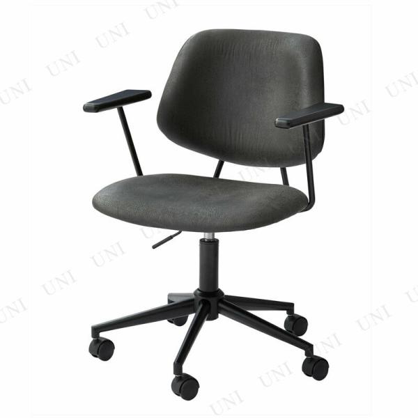 デスクチェア PC-80BK 東谷 オフィス家具 作業用チェア 肘掛け付き 昇降機能 座面回転