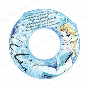 [3点セット] 100cm 浮き輪 エルサ アナと雪の女王 プール用品 ビーチグッズ ディズニー浮き輪 86cm~100cm ロープ付き 2気室