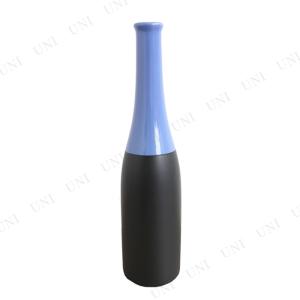 取寄品  陶器フラワーベース ブラック＆ブルー｜party-honpo